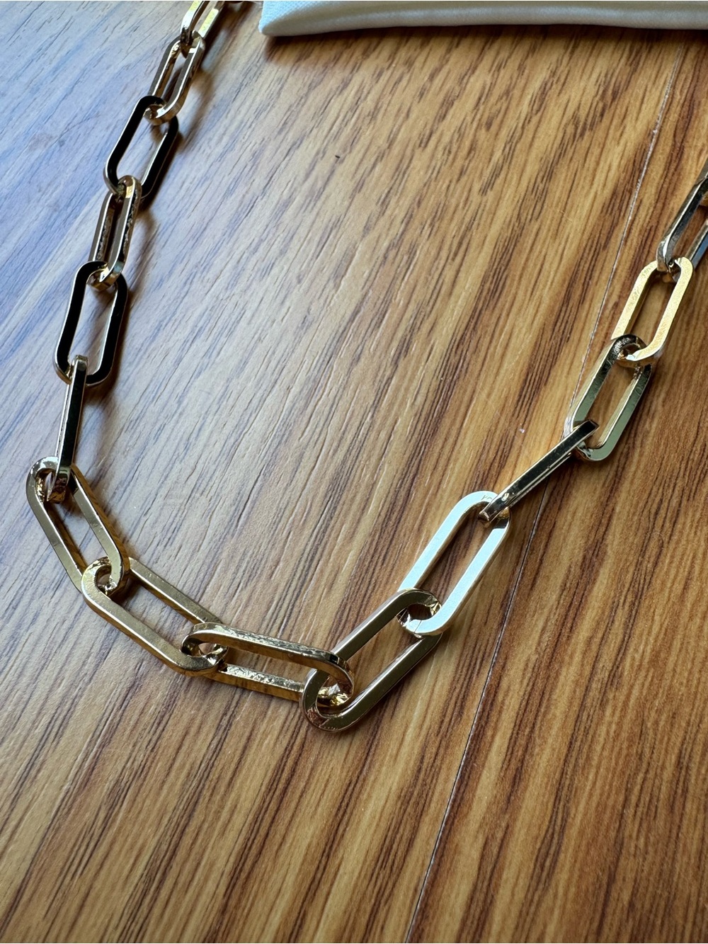 Ettika Gold Link Necklace with Jeweled Clasp - Picture 3 of 4